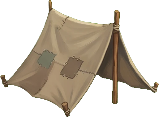 House tier 1: a patched tent
